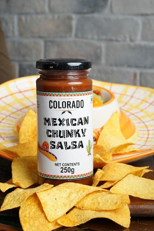 COLORADO Colorado Mexican Chunky Salsa Use As Ingredient Or Condiment For meals | Spicy & Tasty Paste| Vegetarian (Pack of 1, 250gm)