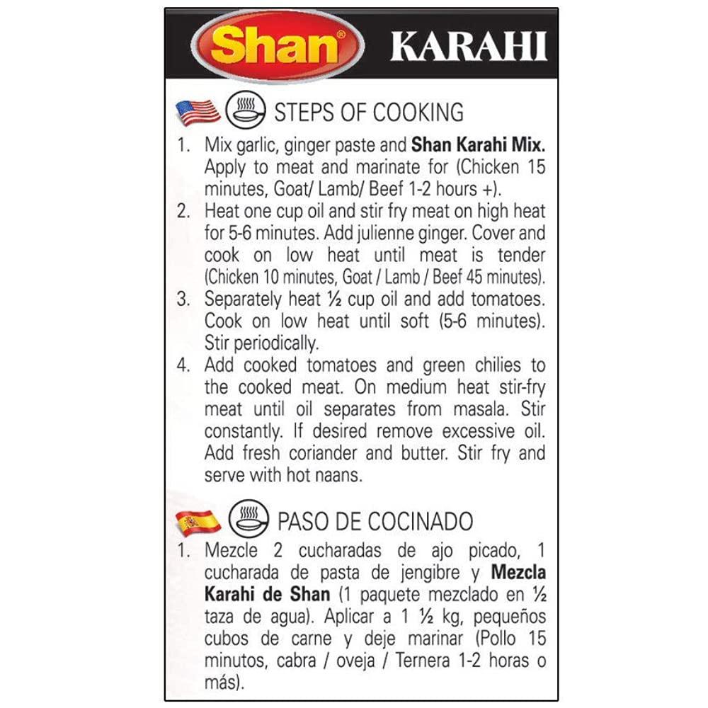 Shans Shan Karahi Masala, 1.76 oz / 50 g, 4 Pack