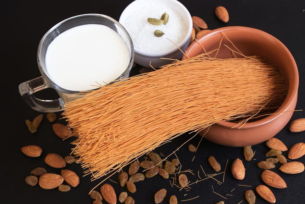 Medhyata Medhyata Long Cut Roasted Seviyan Vermicelli (400G)/ Natural Vermicelli Semiya/Sevaiya/Sevai/Semoi/Sewai/Sevian/Seviyaan Golden Vermicelli