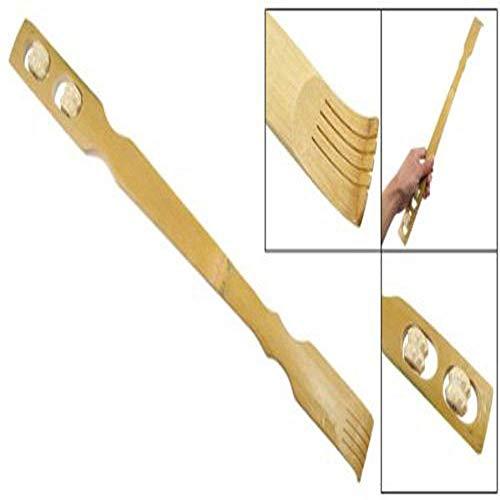 YAMKAY YAMKAY Wooden Back Scratcher Itcher Back Itching Stick with Double ball Massager Pack OF 1