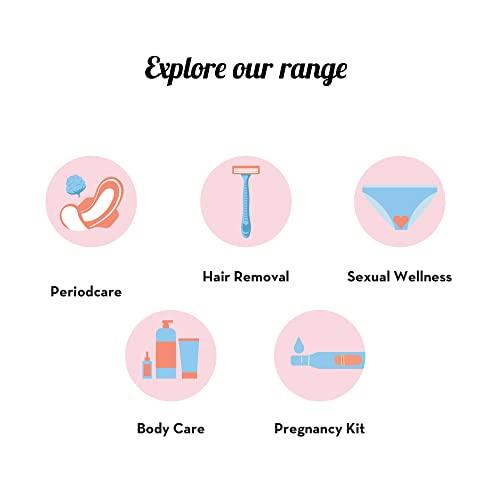 PLUSH Plush 100% Pure U.S. Cotton 30 Sanitary Pads for Women Each with Disposable Pouches | 16L Pads, 14XL Pads & 4 Panty Liners & Daily Ultra Thin Panty Liners for Women,40 Liners-150mm in Length