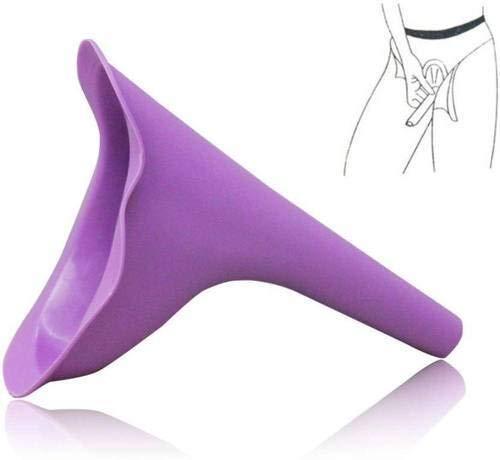 Ural URAL Easy Pee Female Silicone Portable Urination Device (Purple - Lightweight Travel Urinal Funnel to enable Women/Ladies/Girls to Stand up and Pee (Pack of 2)