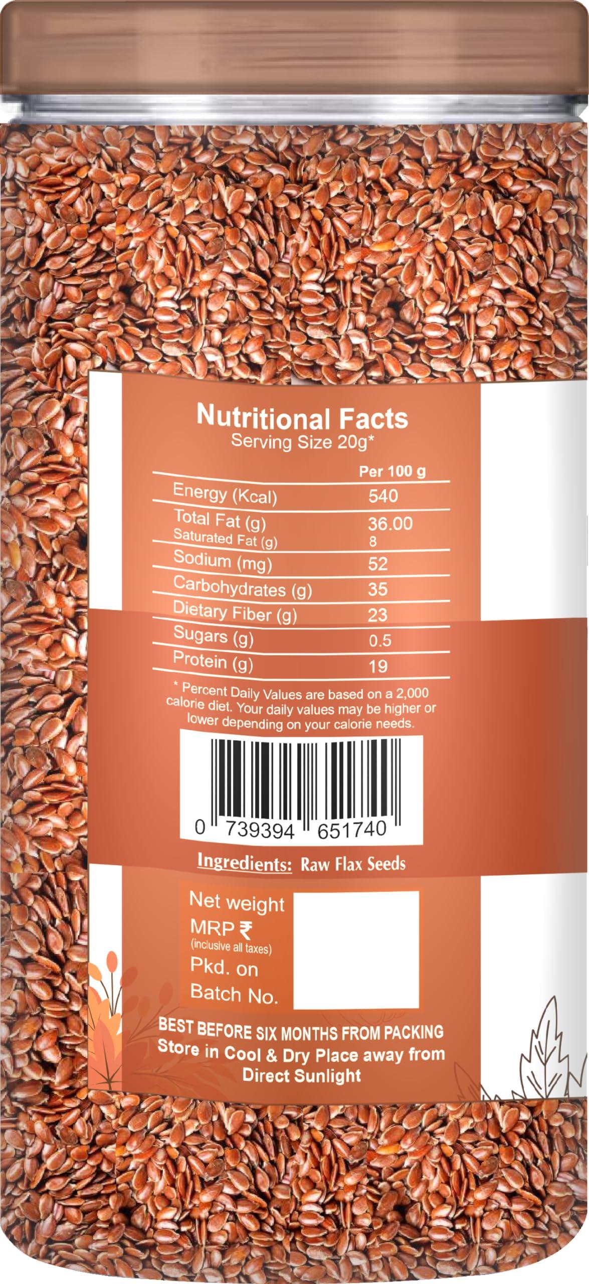 \"NUTRIEFOODS\" Enriching Your Taste \"NUTRIEFOODS\" Enriching Your Taste Raw Pumpkin and Flax Seeds Combo (Pack Of 2)| Power Packed with Nutrition | 100% Raw & Minimal Processed Natural Product (400g)