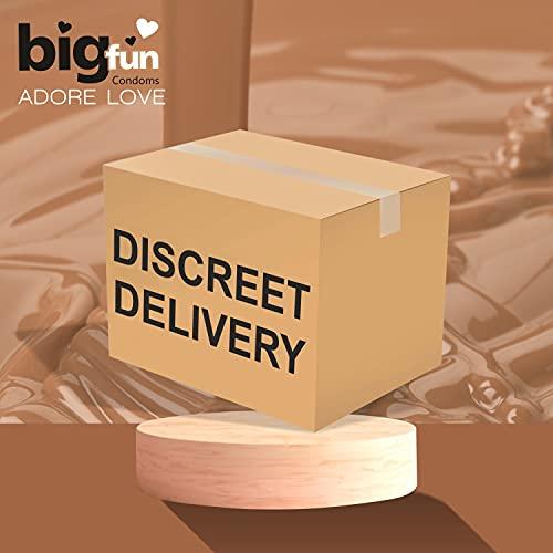 BIGFUN Bigfun Flavoured Condoms Combo Pack of 10(3Pcs Each Pack) | Dotted, Ribbed & Contoured Long Lasting Condoms For Men | Tempting Chocolate Flavored (Total 30 pcs)
