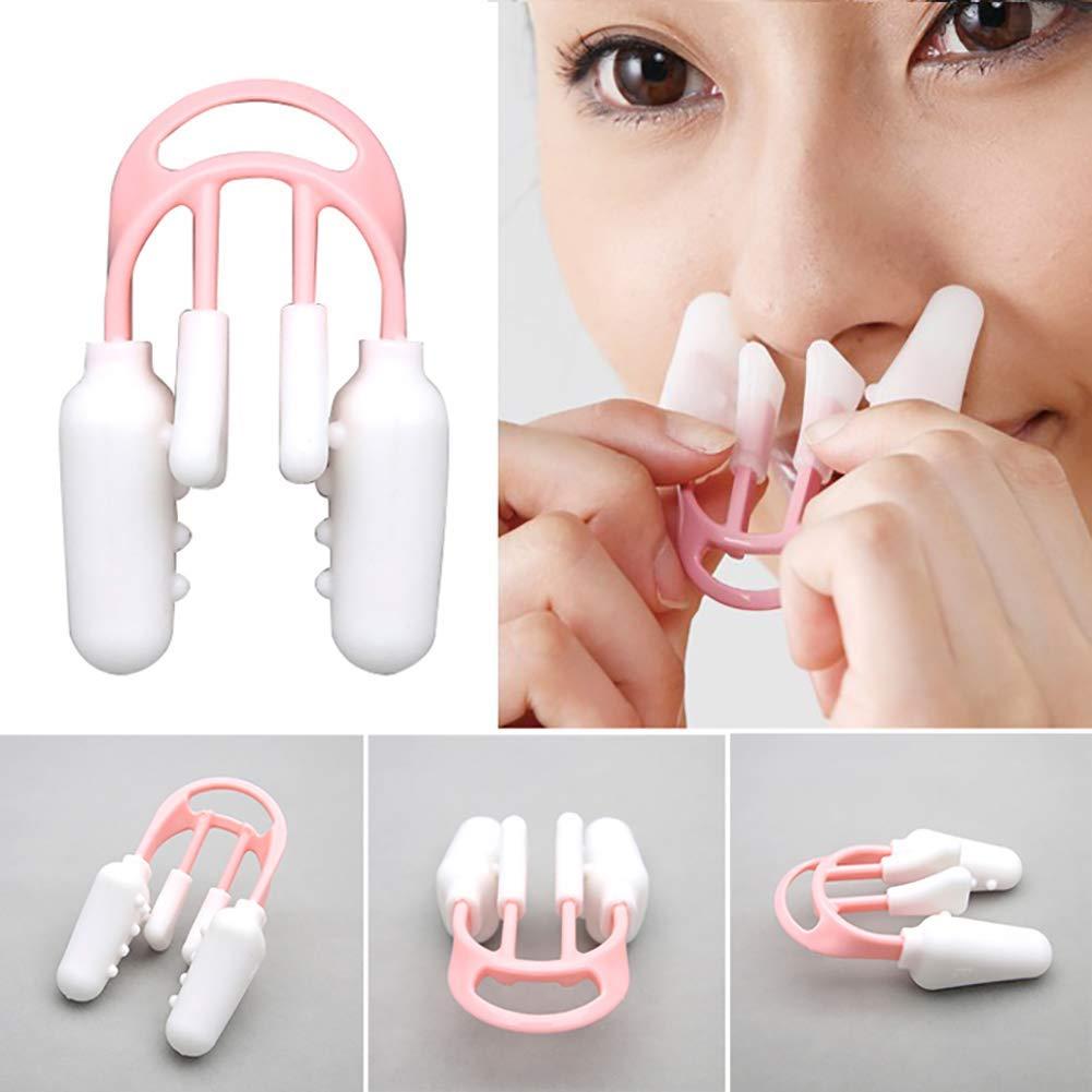 Nasmodo Nasmodo Nose shaper for women men for big nose clip shaping, nose corrector tool,nose correction clip lifting shaper clip,nose clippers (Pink)