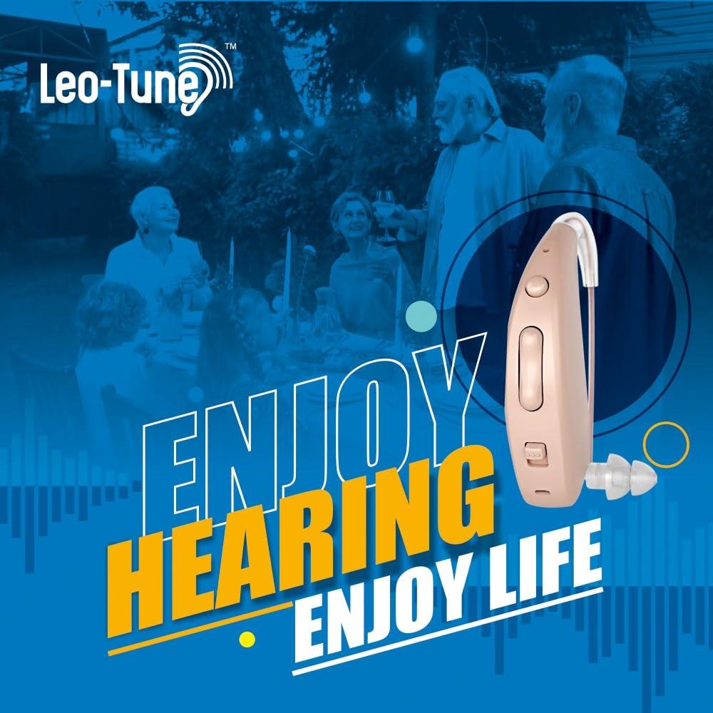 LEO-TUNE LEO-TUNE A380D Hearing Aid Rechargeable Digital Hearing Amplifier with 3 noise rudcation mode and Volume Control option with warrenty