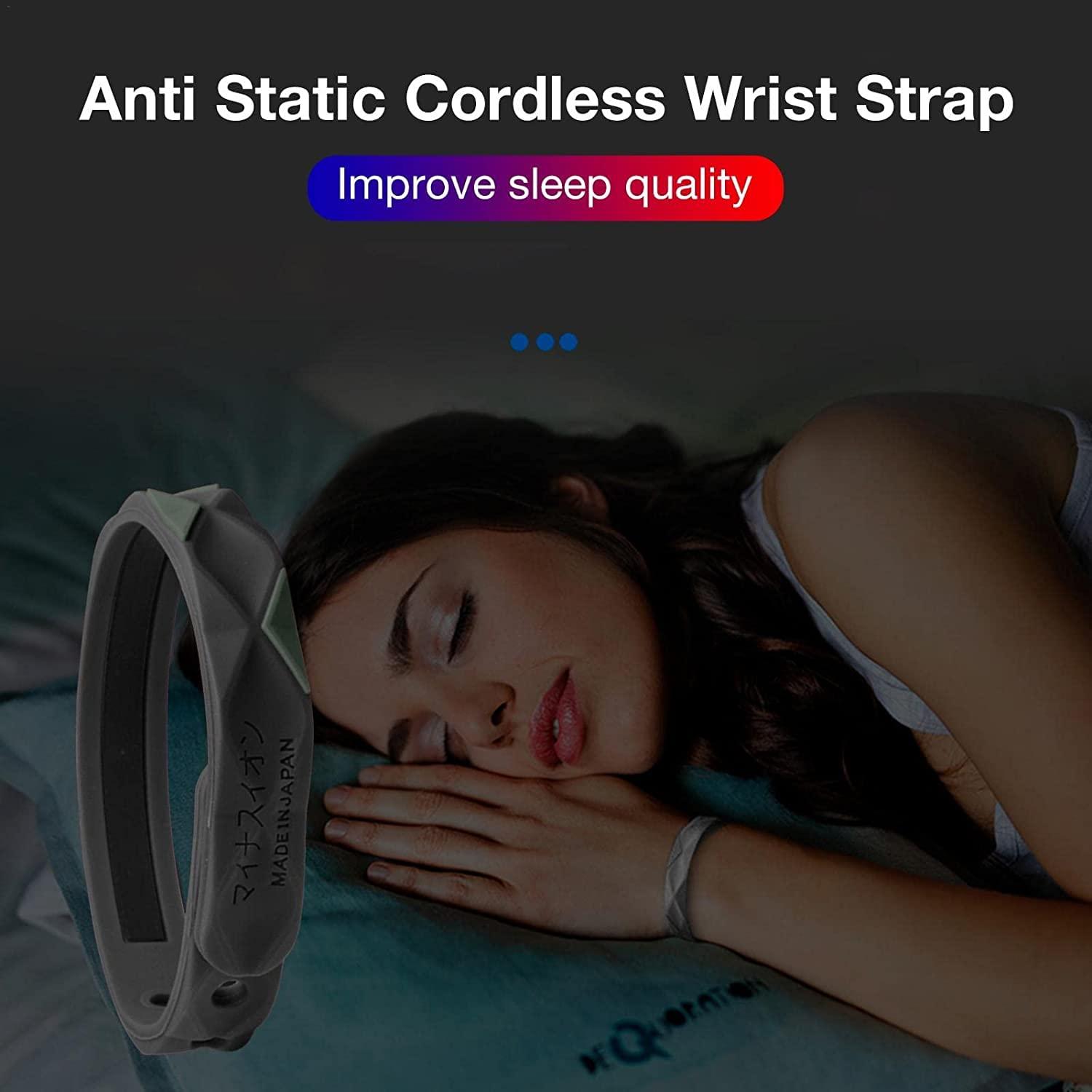 Generic James Negative Ion Bracelets Wristband, Negative Ion Anti-Static Sports Bracelet, Negative Ion Silica Gel Balance Energy Sports Bracelet Magnetic Bracelet 3pcs (Purple)