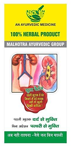 Generic HIT TO STONE AYURVEDIC MEDICINE KIT (For Stone Problem) 50Gm Powder + 200ml Syrup