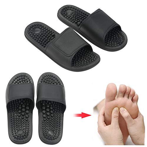 RYAP Acupressure Massage Slipper Foot Massager Jade Stone Acupoint Massage Slippers Shoes Reflexology Sandals for Men Women