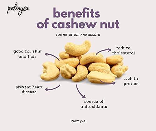 Palmyra Palmyra Special Whole Cashew Nuts W320 500g | Kaju | Nuts & Dry Fruit | Meva | Tasty, Crunchy, High Fiber Healthy Snack (500g)