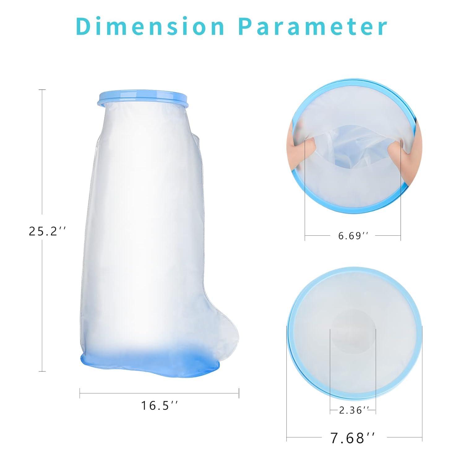 KARTUNBOX KARTUNBOX Waterproof Leg Cast Cover, For Shower and Bath, Keeps Plaster Cast, Reusable Adults Protector For Broken Knees, Ankle Wound, Burns