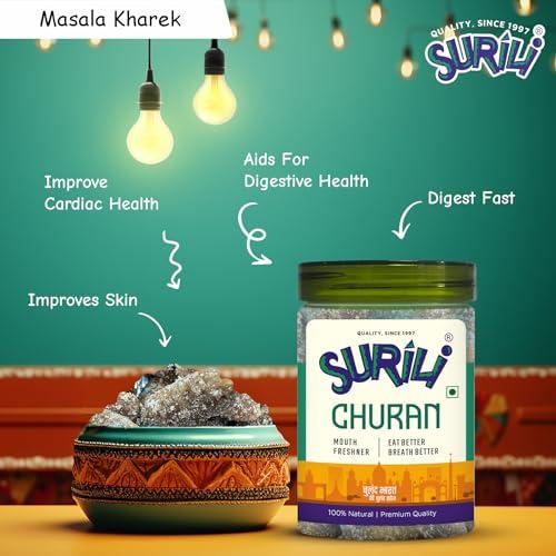 SURILI SURILI Masala Kharek After Meal Mouth Freshener Candy Tin Jar (Pack 250 gram)