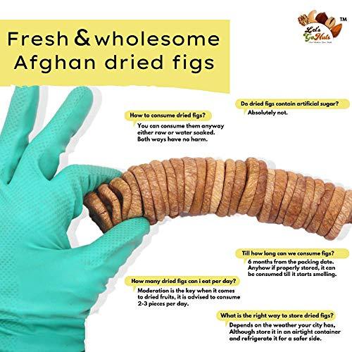Let's Gonuts Real Wealth For Your Health Anjir Dry Figs 1kg Anjeer Raw ( Dry Fruit Afghani Anjira Anjura ) ( 2 Packs of Each 500g )