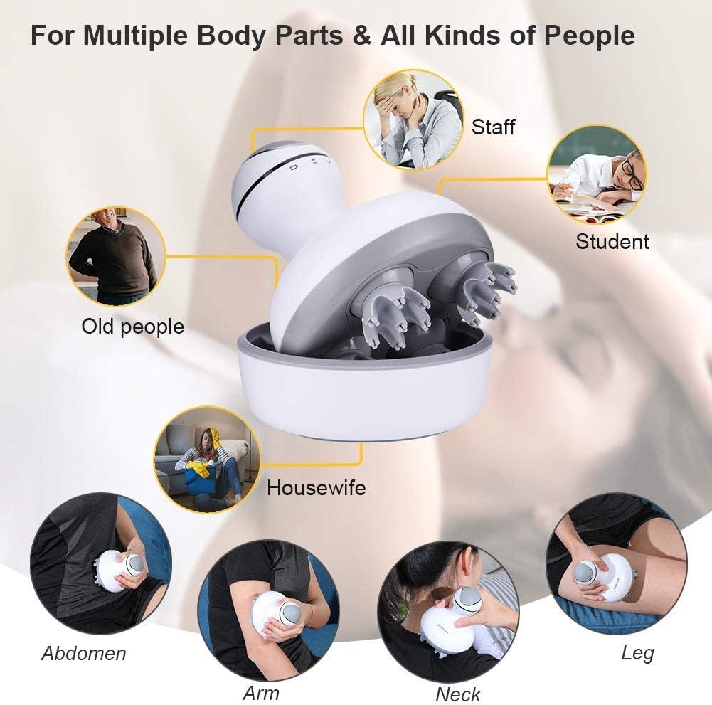 Luteti Luteti Cordless Head Massager - Electric Hair Scalp Massager with Kneading 84 Massage Nodes, Handheld Portable Head Scratcher Massager for Hair Growth, Deep Clean and Stress Relax,Christmas Gifts