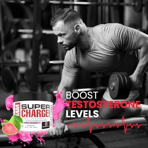 Labrada Labrada Super Charge Pre-Workout Concentrate 150G, Pink Guava (30 Servings|0.75G L-Arginine|375Mg L-Citrulline Malate|2G Beta Alanine|150Mg Caffeine Anhydrous|250Mg Ashwagandha Extract), Powder