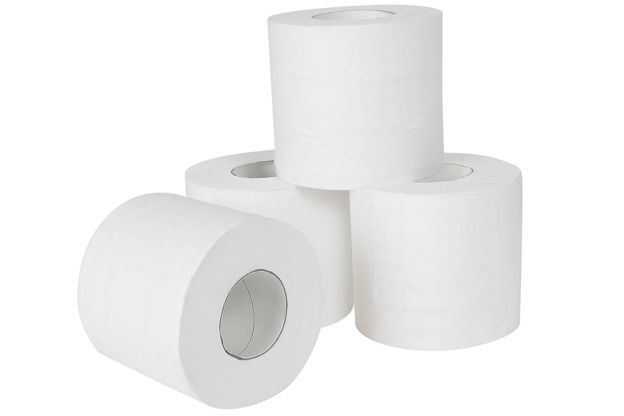 Presto! Amazon Brand - Presto! 3 Ply Toilet Paper Tissue Roll - 4 Rolls (300 Sheets Per Roll) & Amazon Brand - Presto! 2 Ply Kitchen Tissue/Towel Paper Roll - 60 Pulls (Pack of 6)
