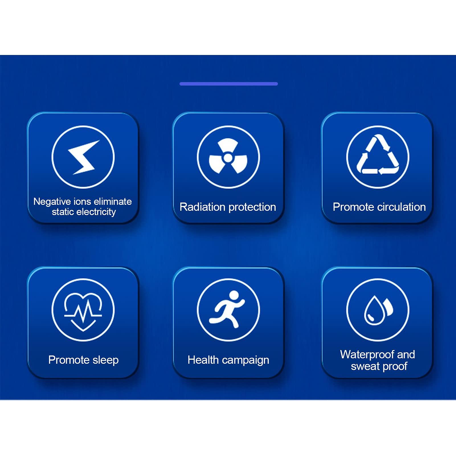 Sonew Sonew Anti Static Wrist Strap, Anti Static Wristband Silicone Improve Sleep, Winter Electrostatic Removal Bracelet for Men and Woman(red)