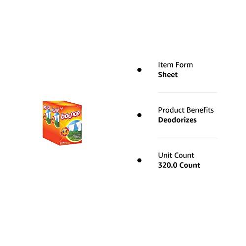 Bounce Bounce Dryer Sheets (320 ct.) - (Original from Manufacturer - Bulk Discount Available)