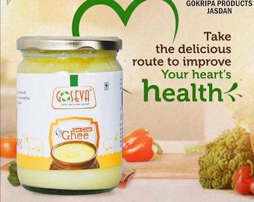 GOSEVA GOSEVA Pure Gir Cow A2 Ghee (1 Litre)|Made With Traditional Bilona Method|Indigenious Gir Cow Ghee|Gir Blood Line Cattle Since 1660 Ad|Naturally Crafted Hand Made Gir Cow Ghee
