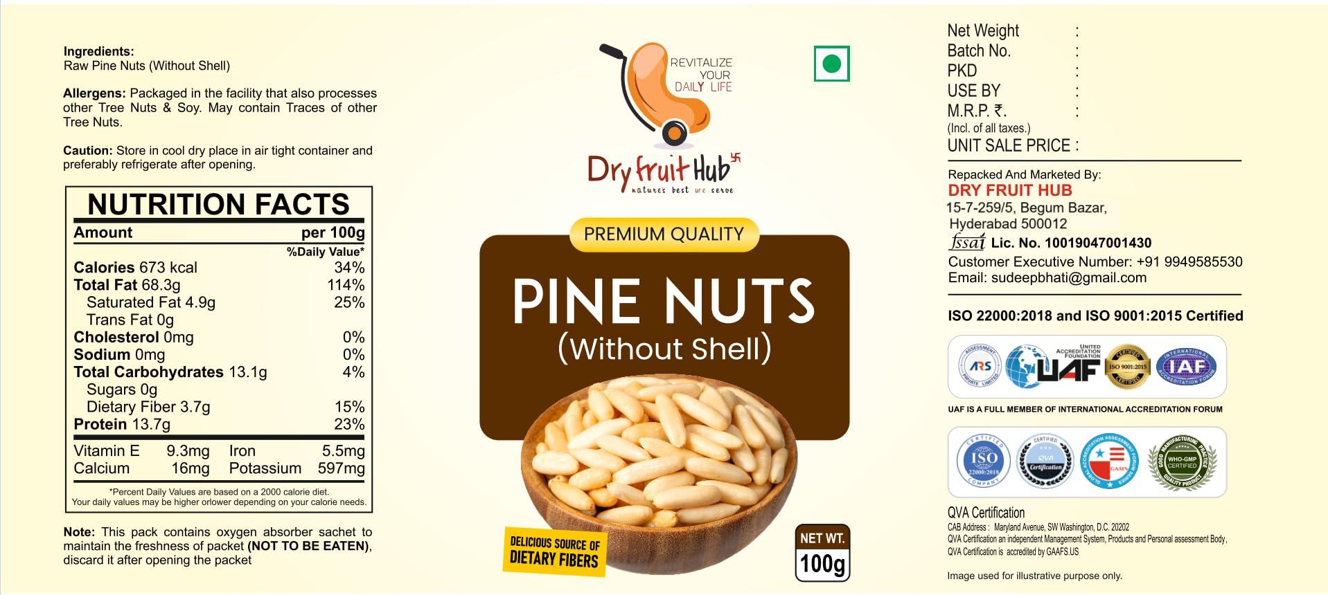 Dry Fruit Hub Dry Fruit Hub Pine Nuts without Shell 250gm Chilgoja,pine nuts chilgoza, Chilgoza Dry Fruits, Chilgoja In Dry Fruits Pack Of 250gm