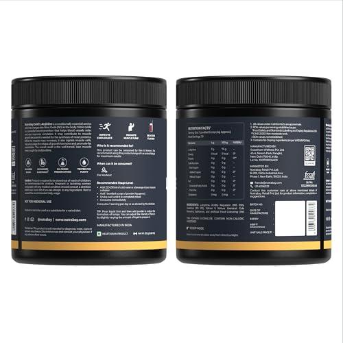 Nutrabay Nutrabay Gold L-Arginine Supplement Powder - 120g, Cola Flavor | Pre Workout Amino Acid for Endurance, Muscle Building & Faster Recovery