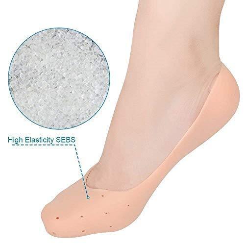 Neev NEEV ENTERPRISE (1 PAIR) Silicon Full heel Socks Anti Crack Full Length Silicone Foot Protector Moisturizing Socks for Foot-Care and Heel Cracks Pain Relief for Men and Women