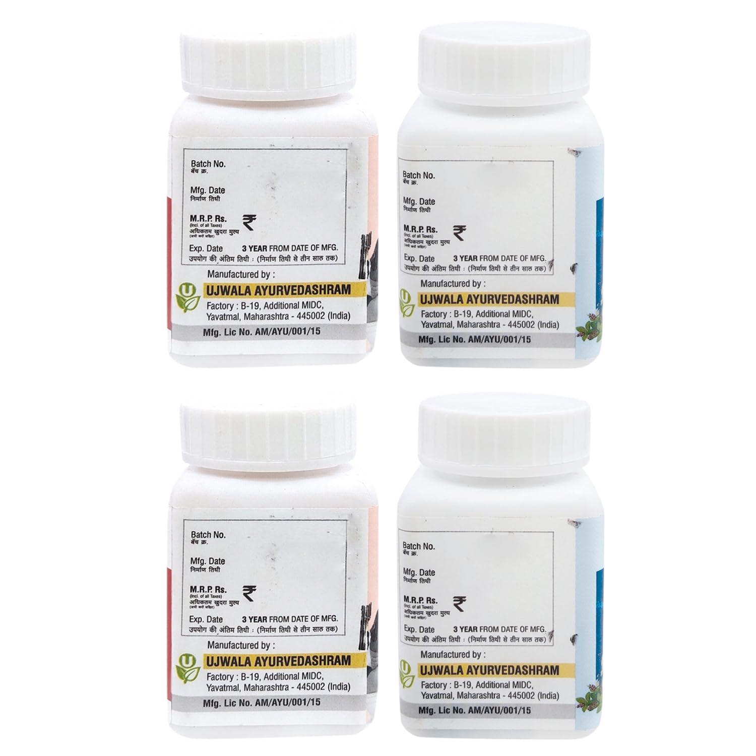 Ujwala Ayurvedashram Ujwala Ayurvedashram Pymol+Livcon Capsule Pack Of 2 I For Piles And Support Fissure, Fistula, Inflammation & Rectum|