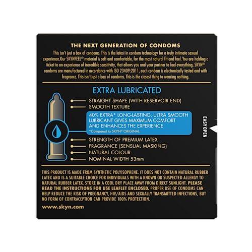 SKYN SKYN Elite ultra thin and ultra soft premium condom 3p and SKYN Extra Lube super soft premium male condom for superior comfort 3p (Pack of 6 non Latex condoms)