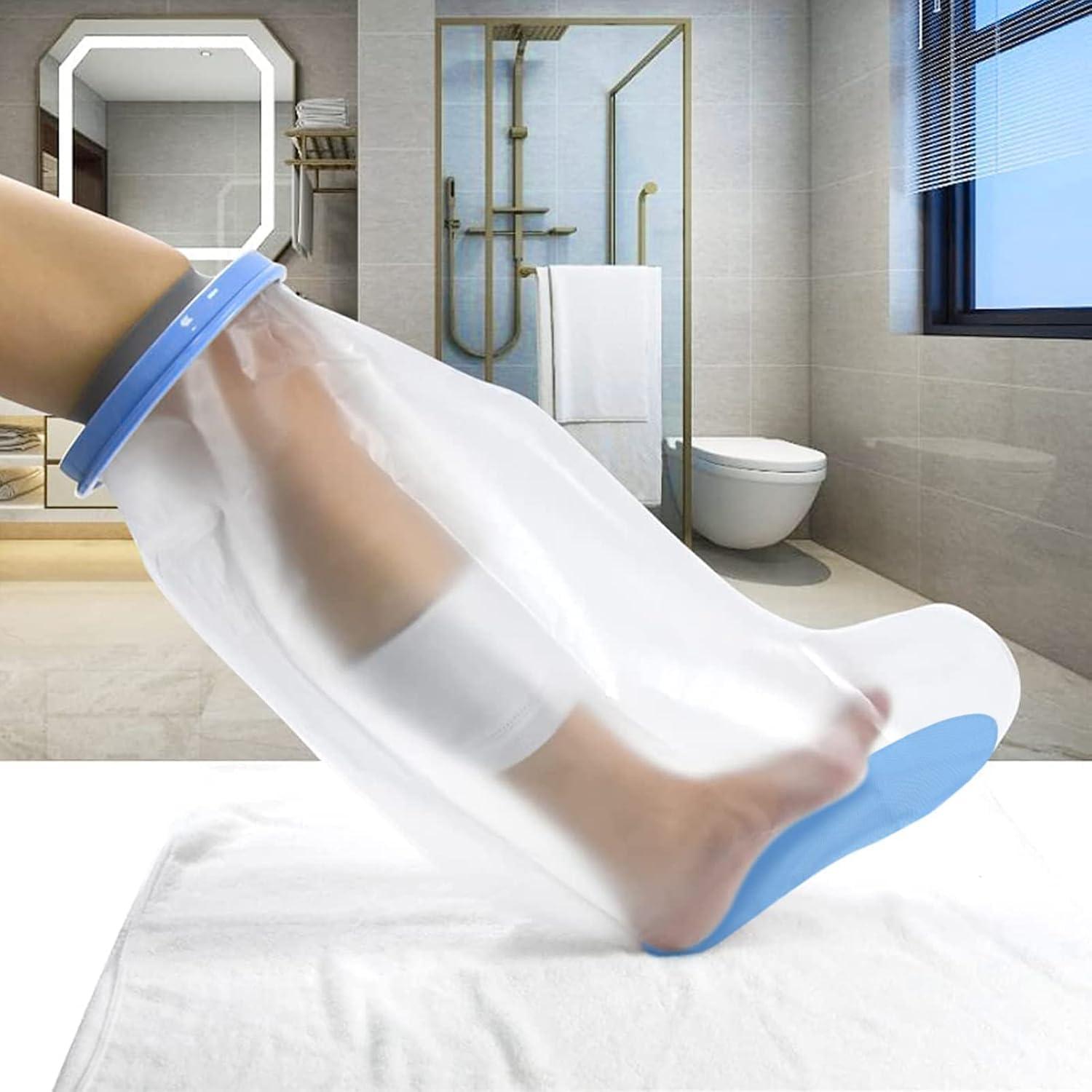 KARTUNBOX KARTUNBOX Waterproof Leg Cast Cover, For Shower and Bath, Keeps Plaster Cast, Reusable Adults Protector For Broken Knees, Ankle Wound, Burns