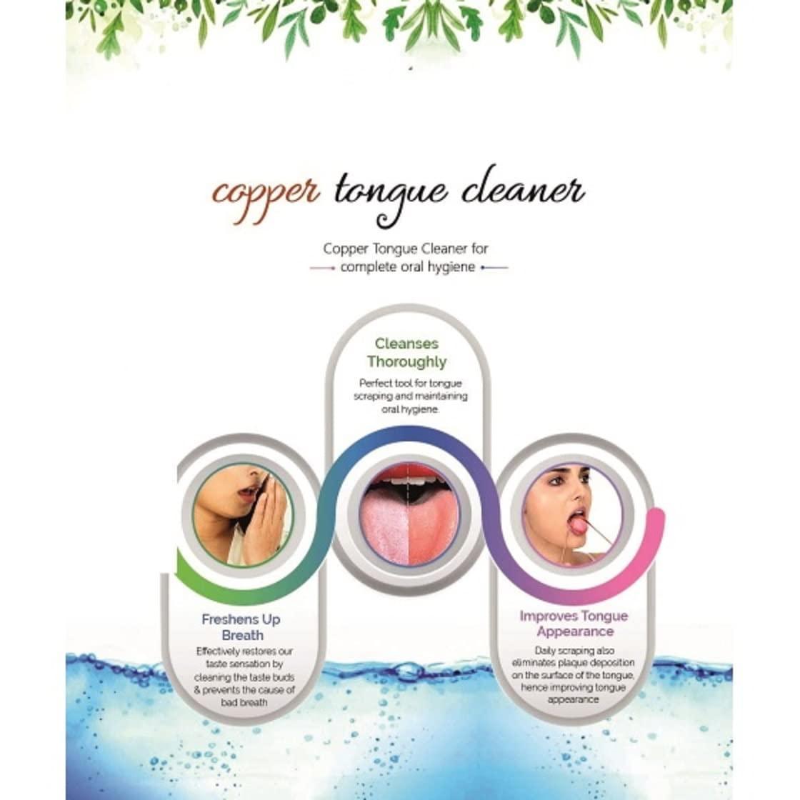 QIMACPLUS QIMACPLUS Heavy Copper Tongue Cleaner For Man And Woman Pack Of 1