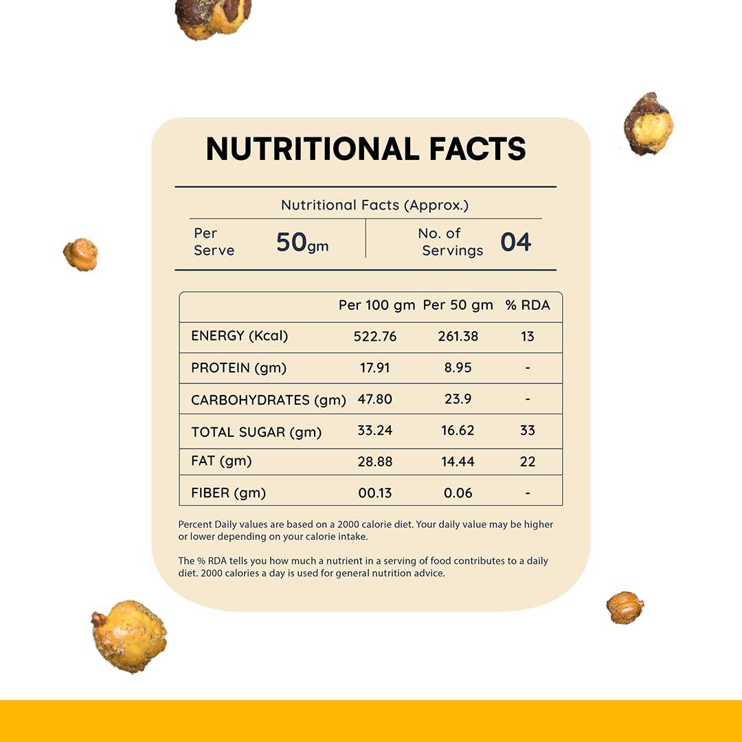 DHANANJAY DHANANJAY Roasted Flavoured Mahabaleshwar Chana (Chickpeas) | Gluten Free | Rich In Protein | 100% Roasted And Puffed | Pack Of 2 (Cheese 180 G & Peri Peri 180 G)