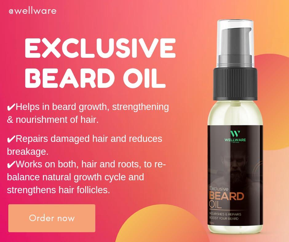 WELLWARE WELLWARE Suprei Quality Beard Growth Oil With Advanced Formula Beard Hair Oil (50 ml)