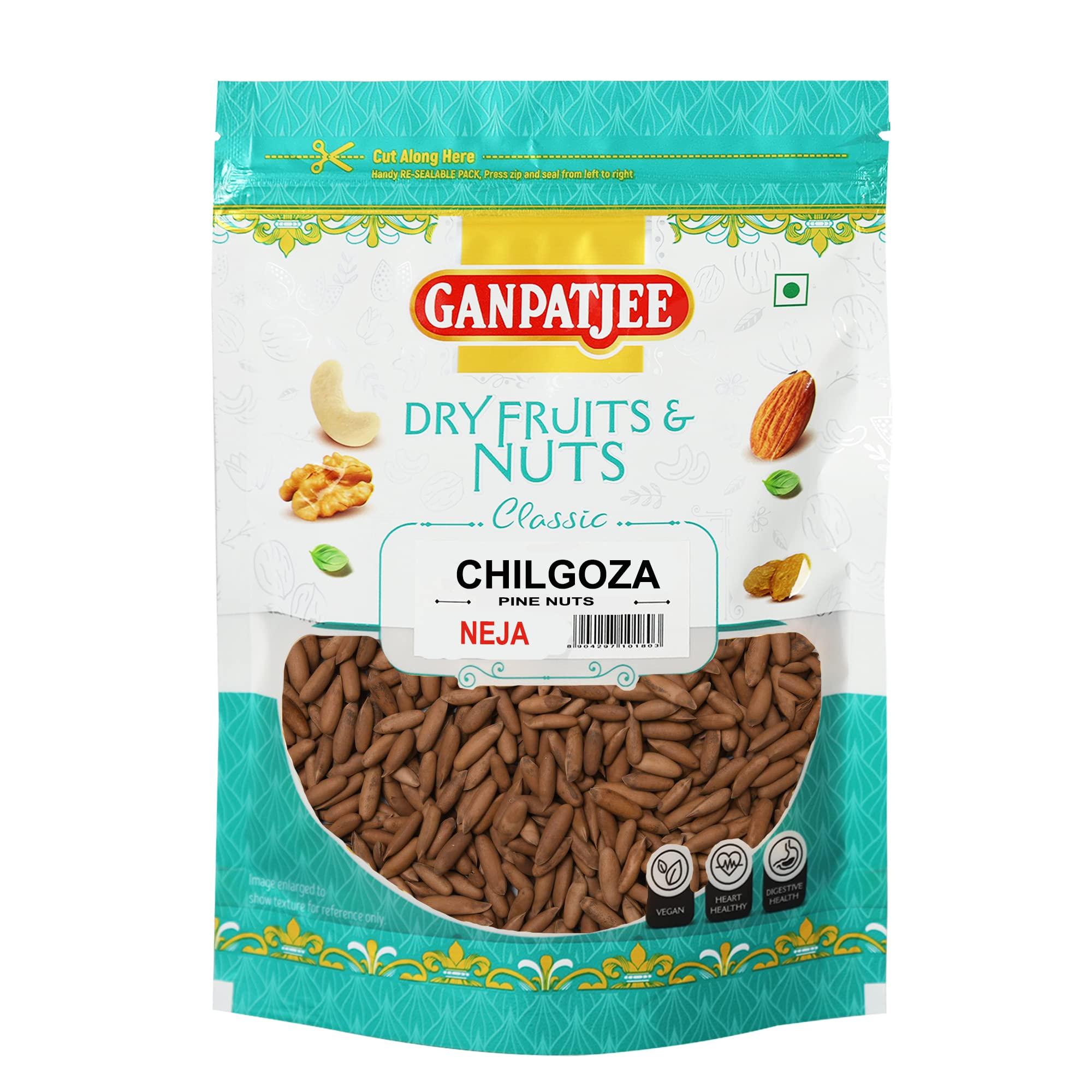 Ganpatjee Ganpatjee Neja Chilgoza Pine Nuts With Shell, 250g | Premium Dry Fruits And Nuts