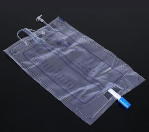 Generic Urine Drainage Collection Bag Male Urinal for Men, Reusable Silicone Urine Collector Portable Wearable Male Urinary Drainage Bag System for Adults 1000Ml