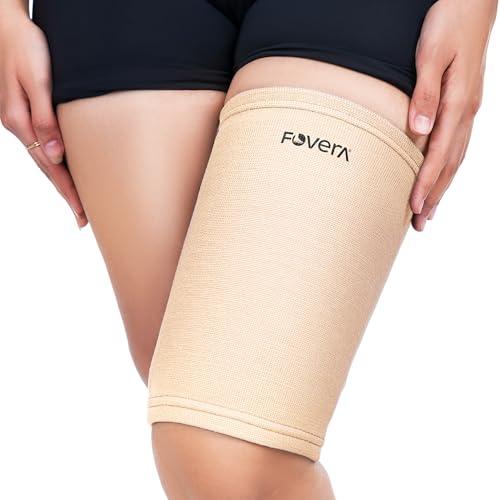 FOVERA FOVERA Thigh Support,Thigh Compression Sleeve for Quad and Hamstring Support for Men and Women (Size - M, 1 Pair)