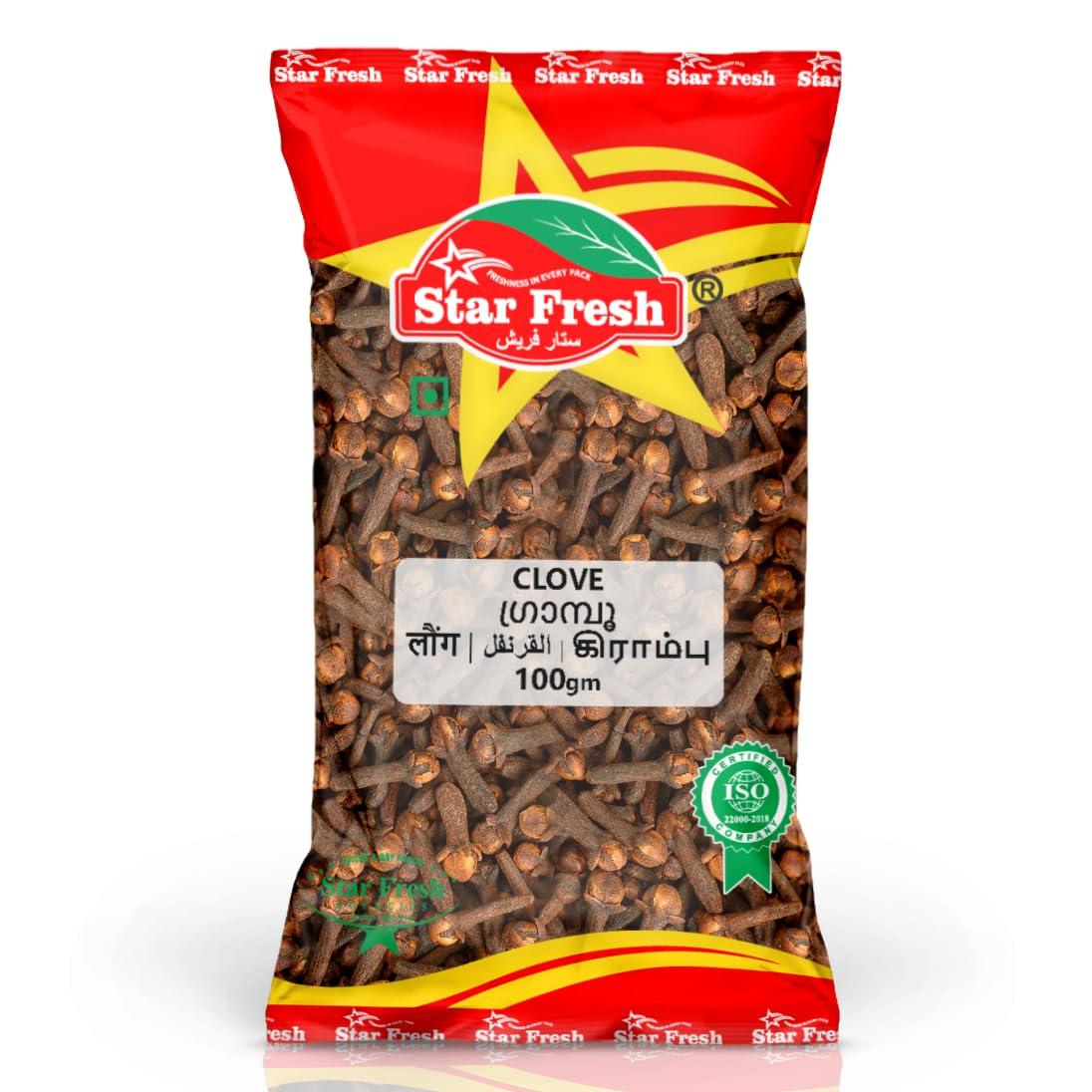 Star Fresh Star Fresh Whole Clove 100g | Natural Spice | No Artificial Colors or Preservatives | (Karayamboo)