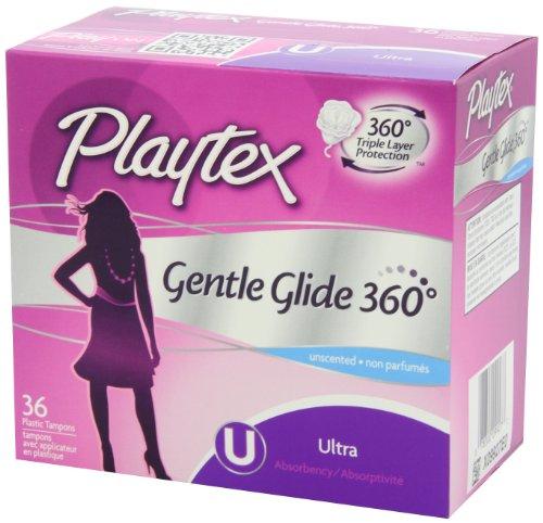 Playtex Playtex Gentle Glide Tampons with Triple Layer Protection, Ultra , Unscented - 36 Count