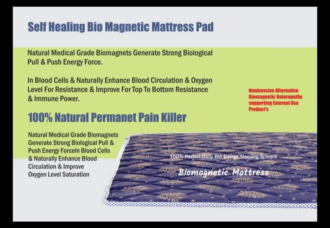 Generic AB Enterprise Bio Magnetic Mattress Topper/Pad (3x6 feet) & with 1 Pillow Pad Magnetic Therapy