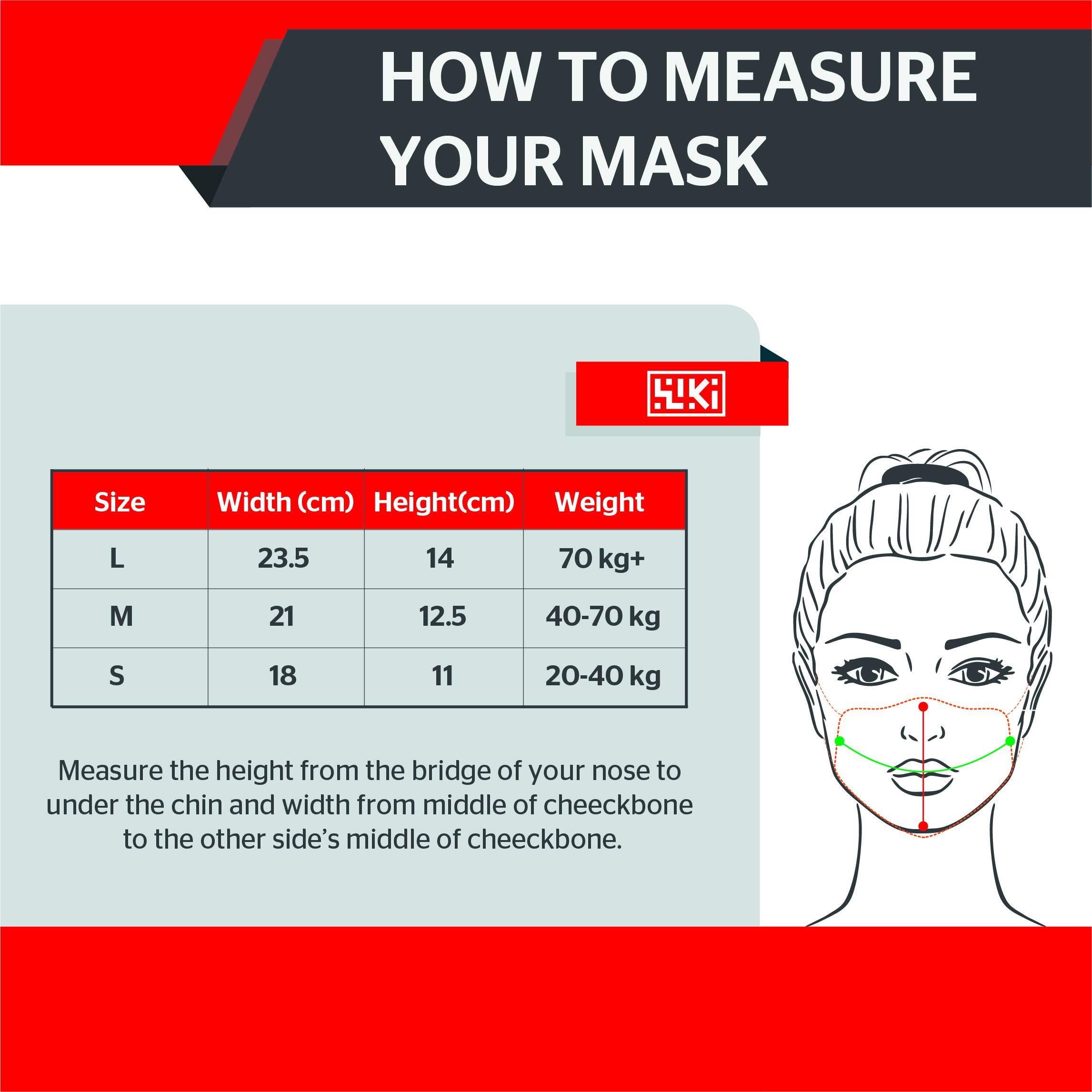 Wiki Wiki Champs Mask for Kids (Monster, Black, Small Size, Pack of 3)