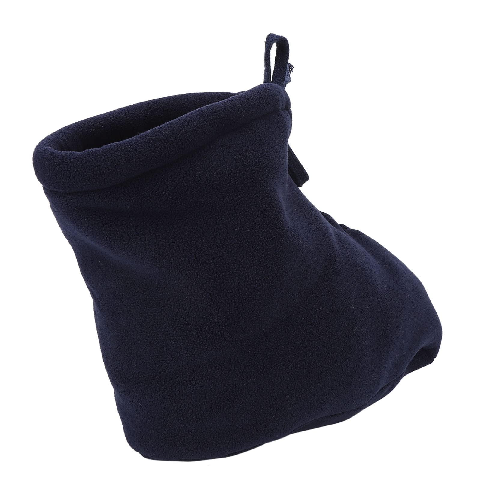 MXGZ Cast Foot Warm Sock, Breathable Thickened Padded Cast Toe Cover Sock Dark Blue for Fractures for Autumn (S)