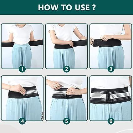 AuFlex AuFlex Neoprene Sciatica Pain Relief Belt - Flexi Back Belt- Lower Back Support Brace For Men And Women - Pelvic Support Belt - Trochanter Belt - Sciatica Pelvis Lumbar Hip Pain Relief