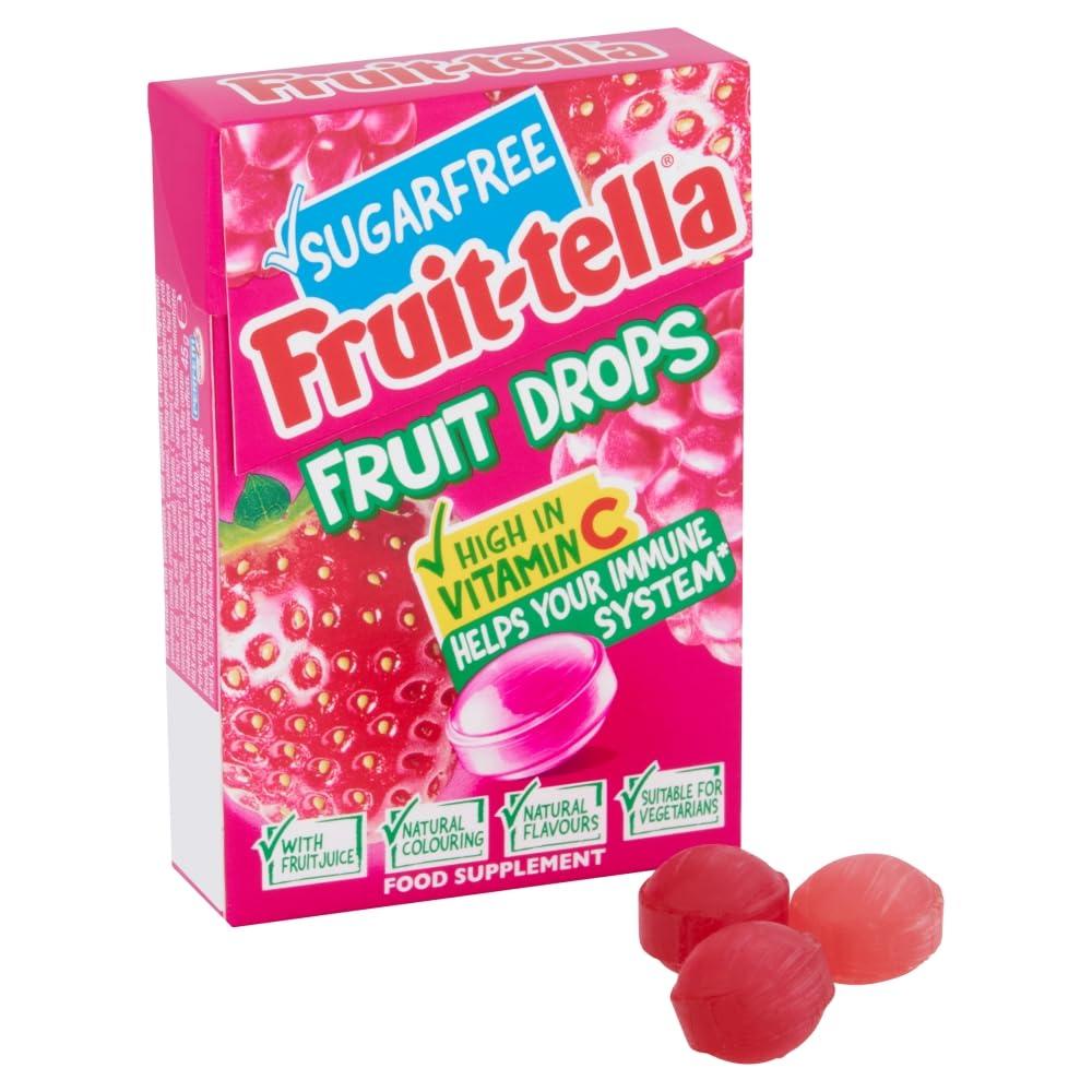 Fruit-tella Fruit-Tella Sugar Free Fruit Drops Red Berry Mix Pouch, 45 g