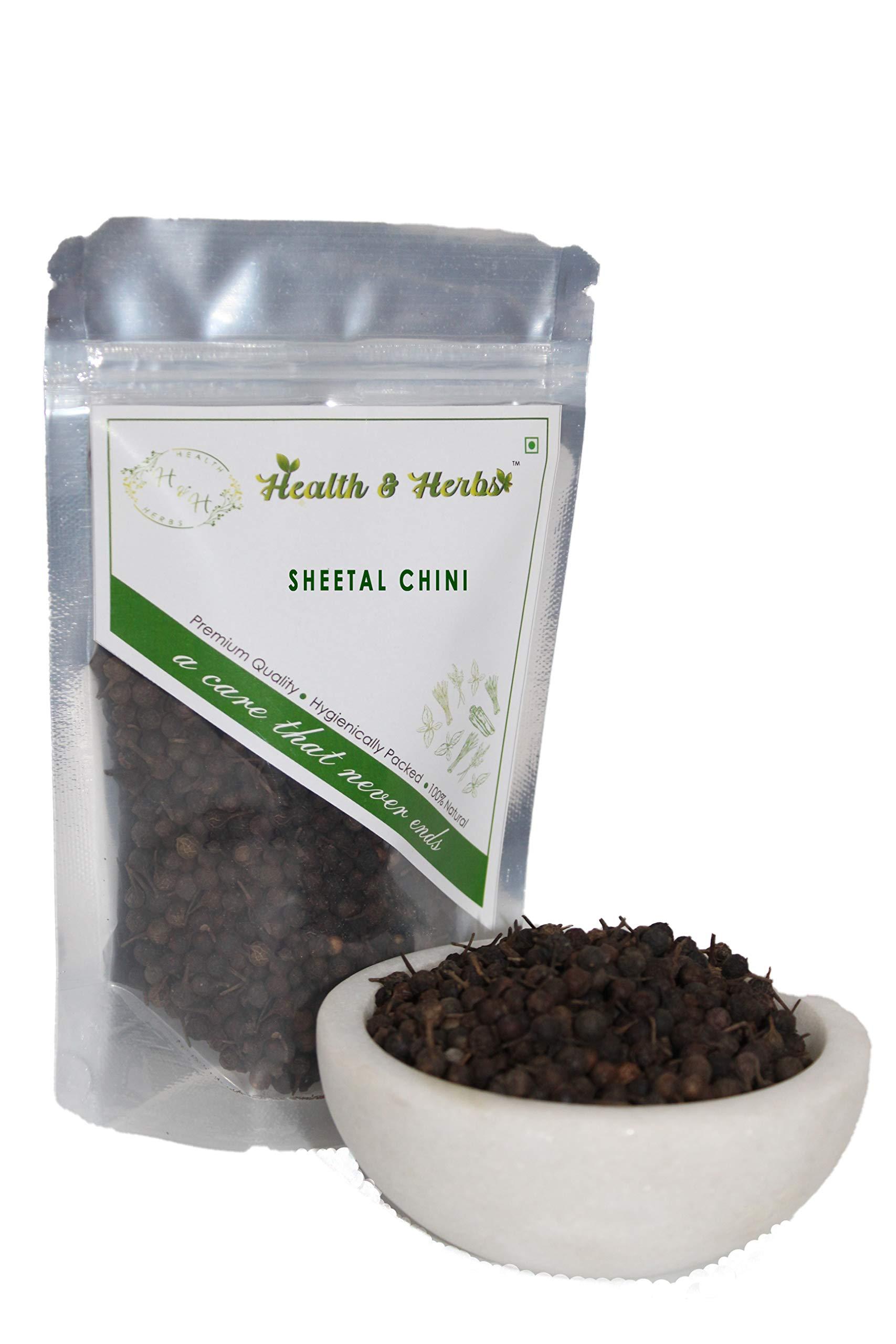 Health & Herbs HEALTH & HERBS Shital Chini -Sheetalchini - Kabab Chini - Kawab Chini - Piper Cubeba (200g)