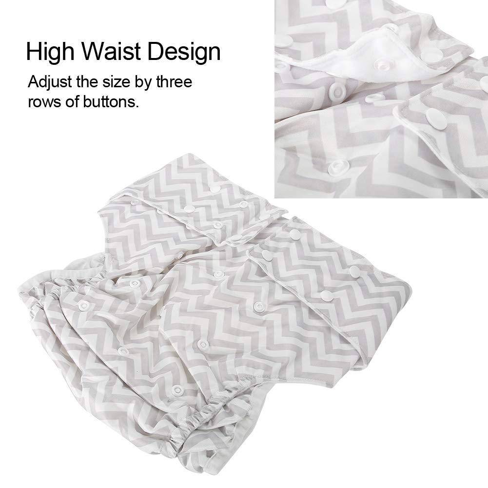 Salmue Adult Cloth Diapers, Washable and Adjustable Adult Pocket Nappy Cover Close-Fitting Reusable Diaper Cloth for Incontinence Care Protective Underwear, Suitable for Elderly Men Women (Z13)