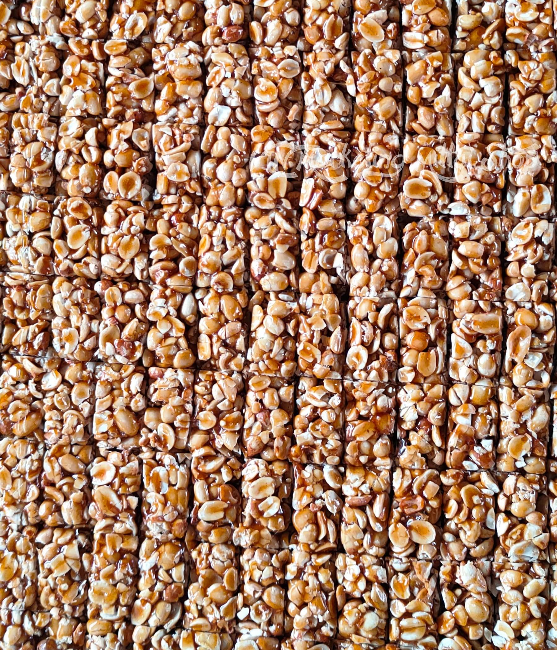 K.S K.S Kovilpatti Special Kadalai Mittai (Groundnut Chikki Candy) - Burfi - Pack of 3 x 250gm (750 GM)