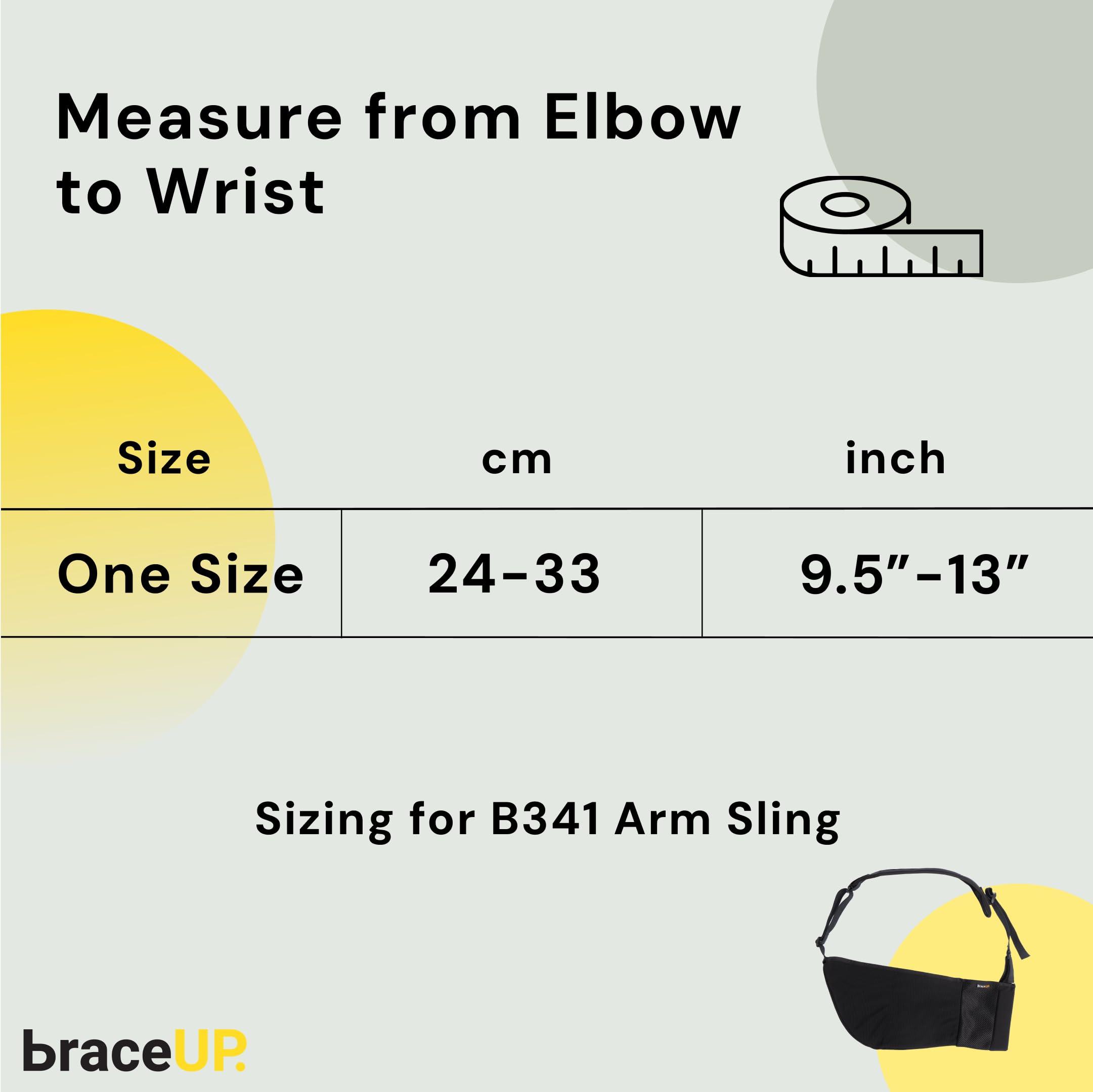 BraceUP BraceUP Arm Sling Adjustable Arm Support for Broken Fractured Arm and Elbow