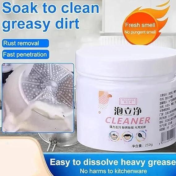 ALI SHIPPING Foam Rust Remover & All-Purpose Cleaning Powder Multi-Purpose Cleaner and Grease-Busting Soak for a Pristine Kitchen