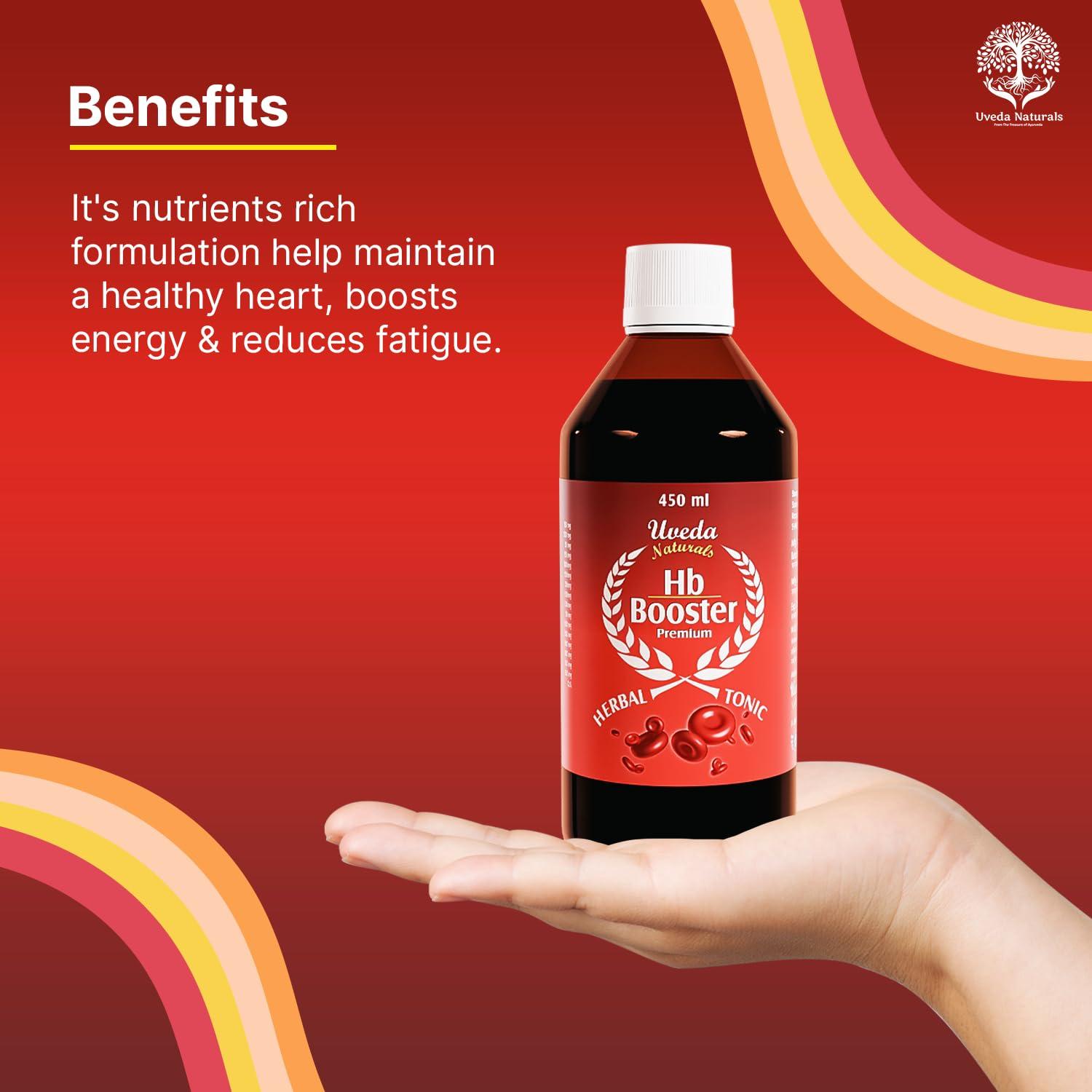 Uveda Naturals Uveda Naturals Hb Booster 450ml, Iron tonic & Enhances haemoglobin level