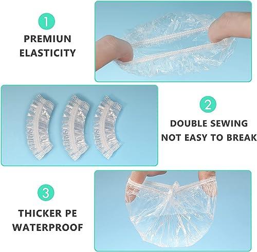 Belanto Waterproof Ear Stickers 500pcs, Disposable Ear Waterproof Ear Protection for Swimming, Showering and Other Water Sports Kids,women Heel Invisible Foot Sticker, Plastic (Disposable Ear Covers 500)