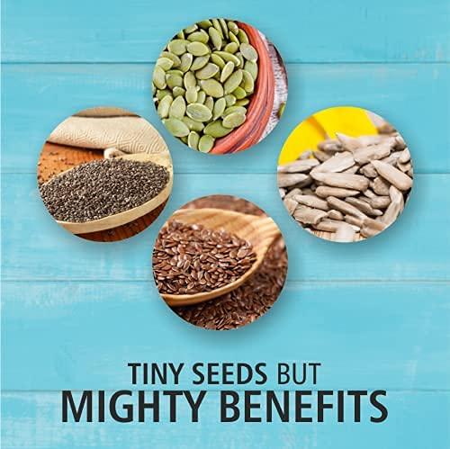 Everyday Four Everyday Four Raw Pumpkin Raw Sunflower Raw Flax Chia Seeds calories gained 150g each Combo (Pack of 4)
